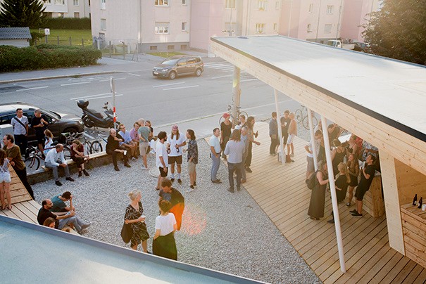 DIE BLUME, opening in the evening sun